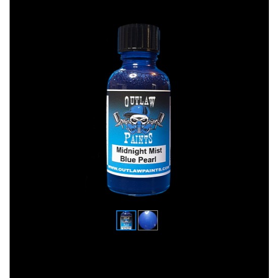 Acrylic Lacquer Paint - Pearls & Effects Colour Midnight Mist Blue Pearl (30ml)