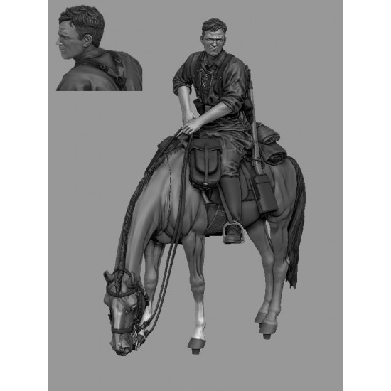 1/35 German Mounted Officer, 8th Waffen-SS Division 'Florian Geyer'