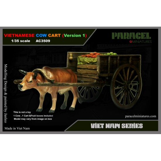 1/35 Vietnamese Cow Cart (Version 1) w/Cow & Fruit Boxes