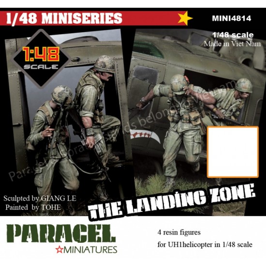 1/48 The Landing Zone - Vietnam War UH Helicopter Huey Crews (4 figures)