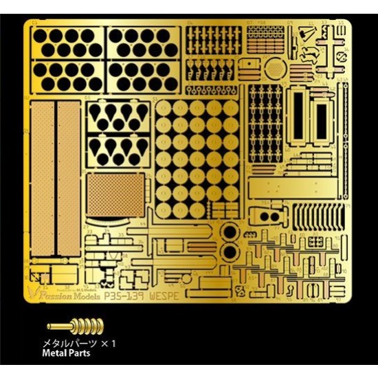 1/35 WWII German SdKfz 124 WESPE "Italian Front" Detail Set for Tamiya #35358/35200