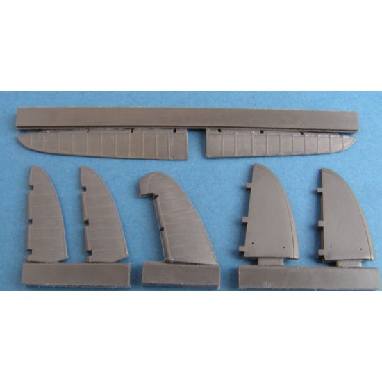 1/48 Macchi C.200 Saetta Control Surfaces for Italeri kit