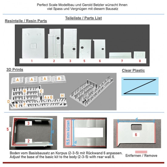 1/35 Unimog S404 Sonderkoffer / Special Service Cabin Conversion set for ICM