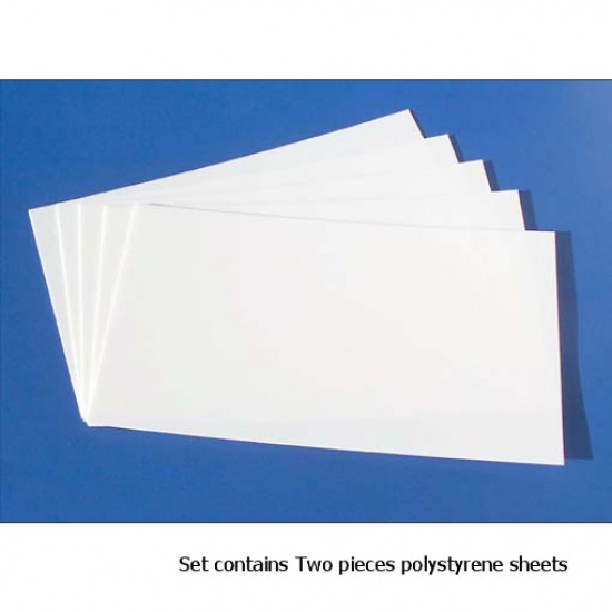 Polystyrene Sheets (Length: 190mm, Width: 110mm, Thickness: 0.4mm)