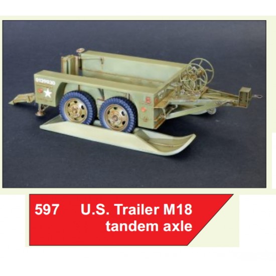 1/35 US Trailer M18 Tandem Axle