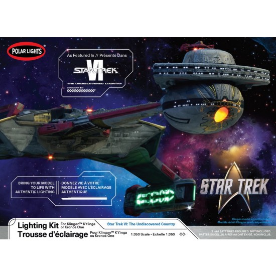 1/350 Star Trek 6: The Undiscovered Country Klingon K'ronos-1 Light Kit