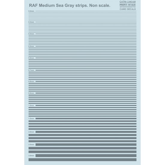 Non-Scale RAF Medium Sea Gray Strips Decal