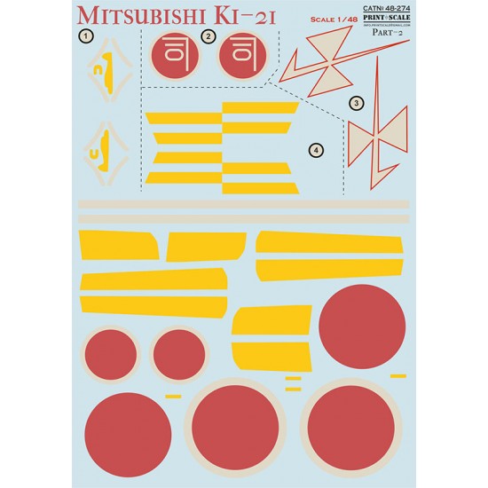 1/48 Mitsubishi Ki-21 Decal Part.2 