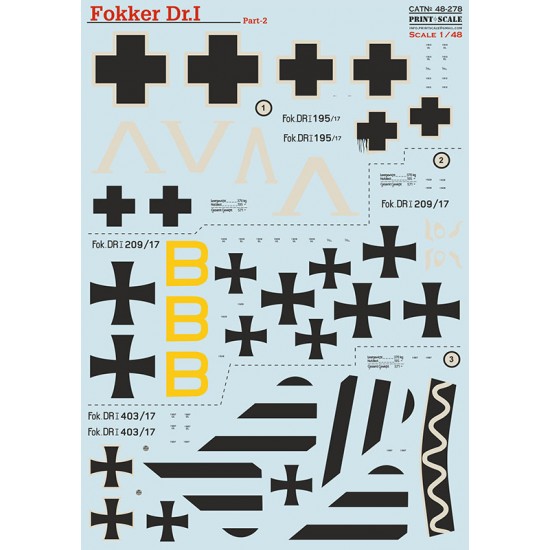 Decal for 1/48 Fokker Dr I Part 2