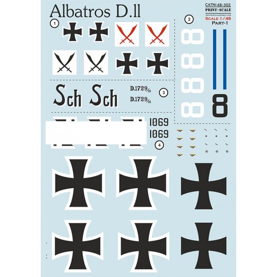 1/48 Albatros D.II Decal Part 1