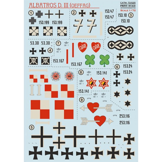 1/72 Albatros D.III (OEFAG) Decal