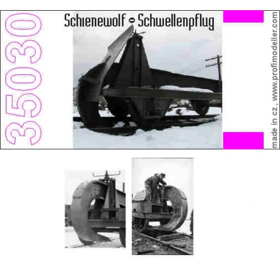 1/35 Schienenwolf / Schwellenpflug Rail wolf, sleeper plow