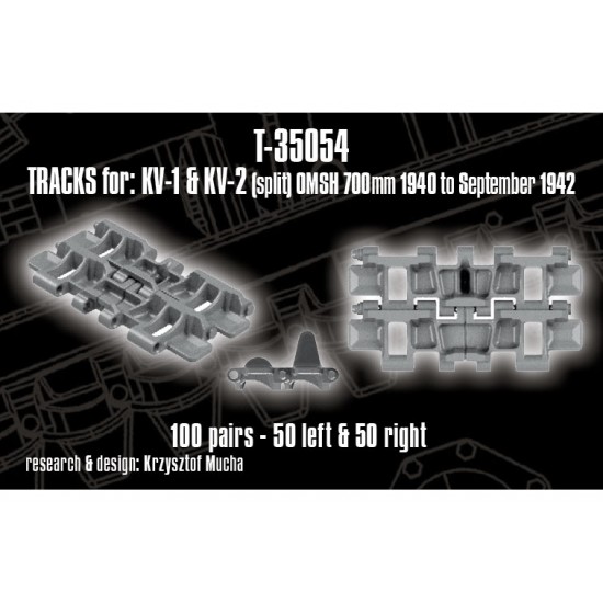 1/35 Tracks for KV-1 & KV-2 (Split) OMSH 700mm - 1940 to September 1942