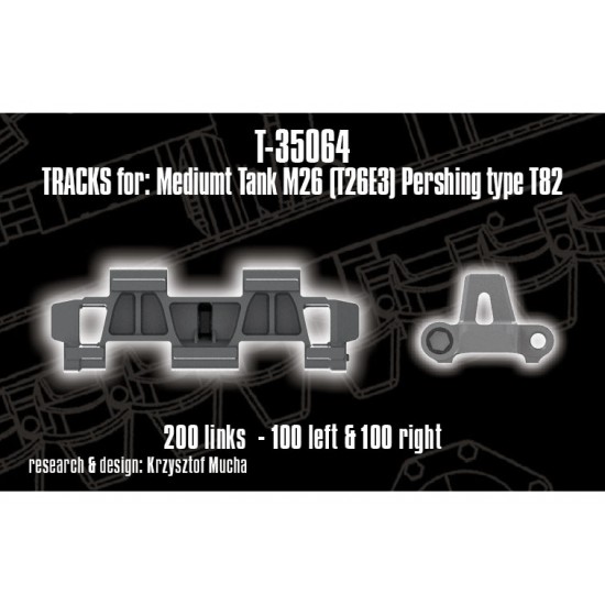 1/35 Tracks for US M26 (T26E3) Pershing Type T82