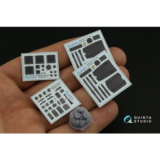 1/35 AH-1Z Coloured Interior Detail Parts for Academy kits with Resin parts