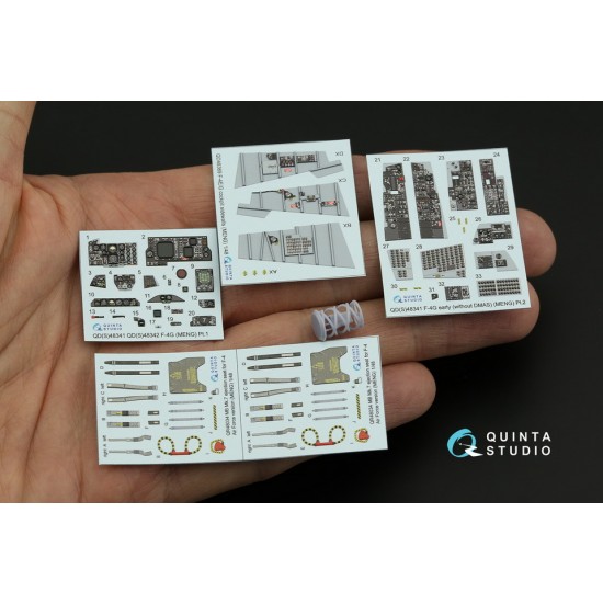 1/48 F-4G early Interior Parts (3D decal & resin) for Meng kits