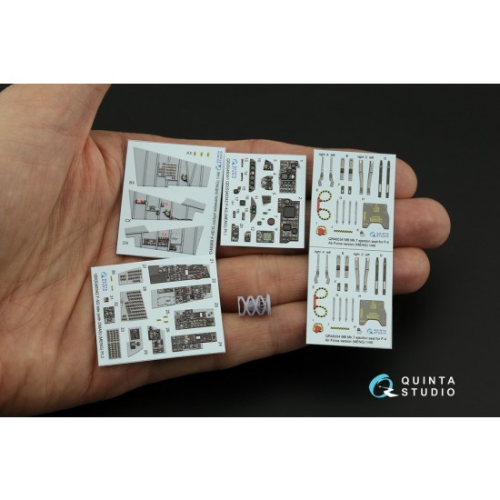 1/48 F-4G late Interior Parts (3D decal & resin) for Meng kits