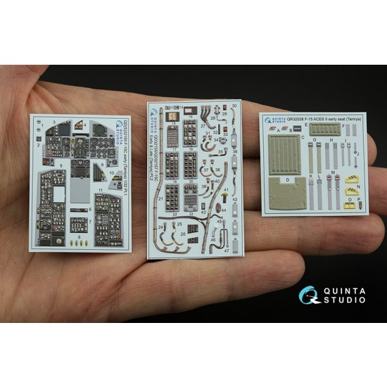 1/32 F-15C Eagle Early/F-15A/F-15J Early Interior Detail Parts for Tamiya kits