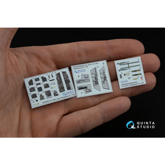 1/48 F/A-18A/C Hornet Early Interior Detail Parts for Hasegawa kits