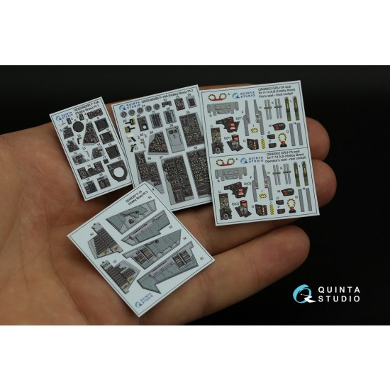 1/48 F-14A 3D-Printed & Coloured Interior for Hobby Boss kits