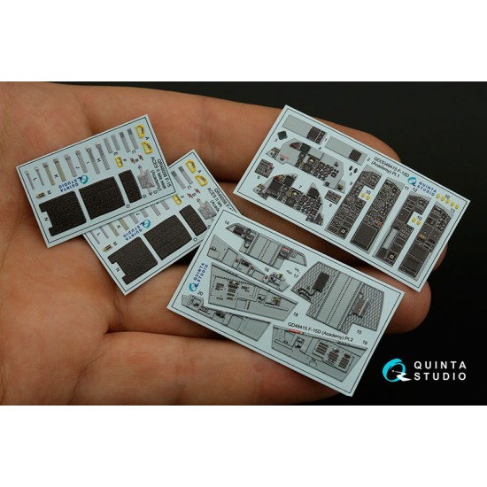 1/48 F-15D Coloured Interior Detail Parts for Academy kits