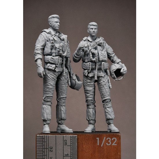 1/32 USN/US Navy F-14 Tomcat Pilots 1980s (2 figures)