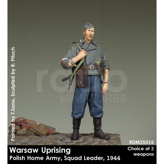 1/35 Polish Home Army Warsaw Uprising - Squad Leader w/Sten Mk II/MP 40 1944