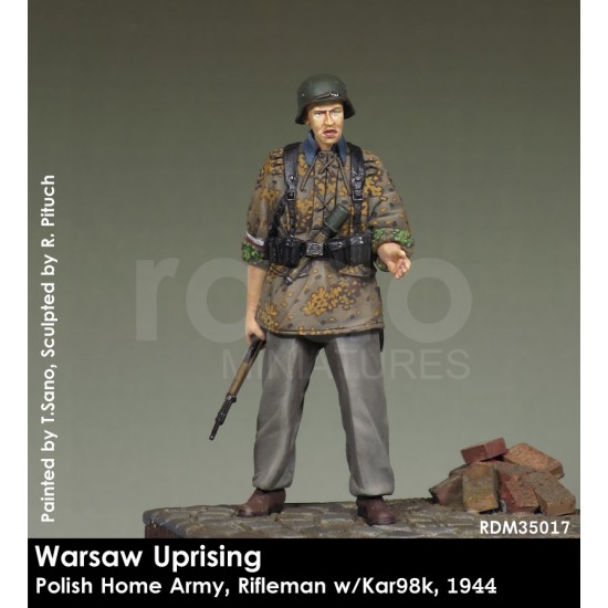 1/35 Polish Home Army Warsaw Uprising - Rifleman w/Kar98k 1944