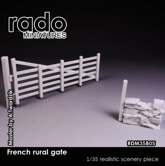 1/35 Norman Rural Gate with Wall