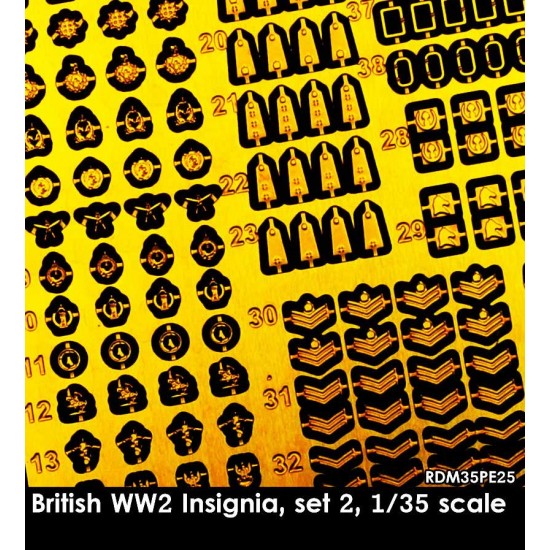 1/35 WWII British Soldiers Insignia set #2