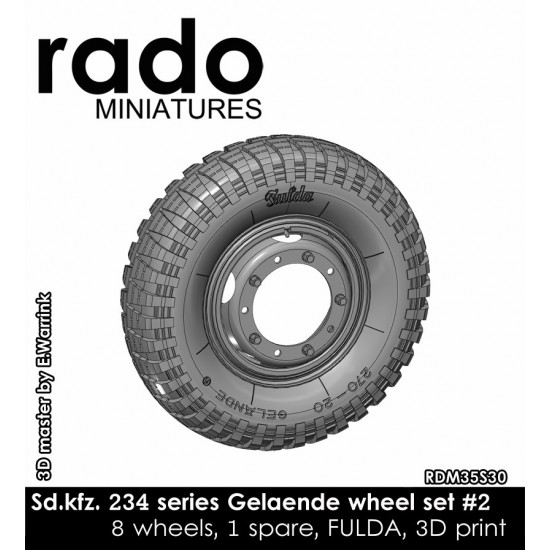 1/35 Sd.Kfz. 234 Fulda Gealende Wheel Set #2