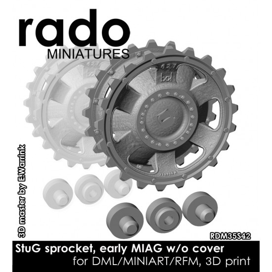 1/35 StuG III/Panzer III MIAG Type Sprocket Wheels for Dragon/MiniArt/RFM kits