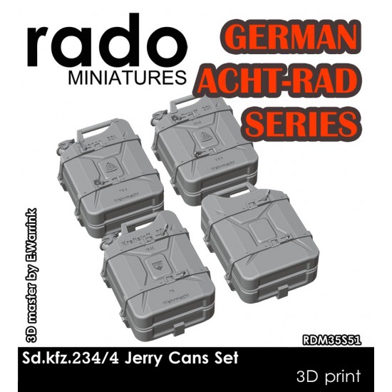 1/35 Sdkfz.234/4 Four Jerry Cans Set (German Acht-rad series)