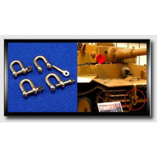 1/35 Shackles II (4pcs) Used in Different Military Vehicles