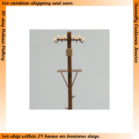 HO scale (1/87) - Lamp & Electric Pole Vol.11