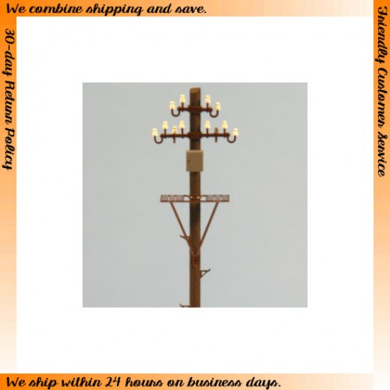 HO scale (1/87) - Lamp & Electric Pole Vol.14