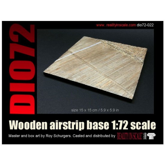 1/72 Wooden Airstrip Base (15cm x 15cm)