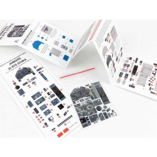 1/24 Ju 87G-2 Stuka Instrument Panels for Trumpeter kits