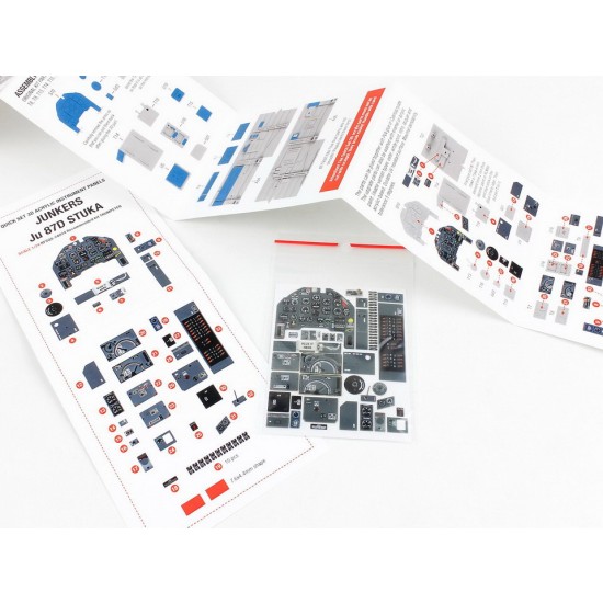 1/24 Ju 87D-5 Stuka Instrument Panels for Trumpeter kits