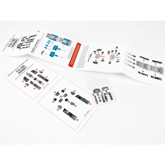 1/48 McDonnell Douglas F/A-18D Hornet Instrument Panel for Kinetic kit