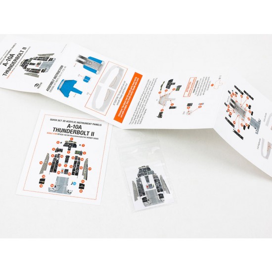 1/48 A-10A Thunderbolt II Instrument Panels for Hobby Boss kits