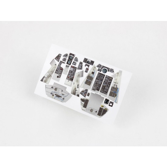 1/48 F-14A Tomcat (with all sidewalls) Instrument Panels for Italeri kits