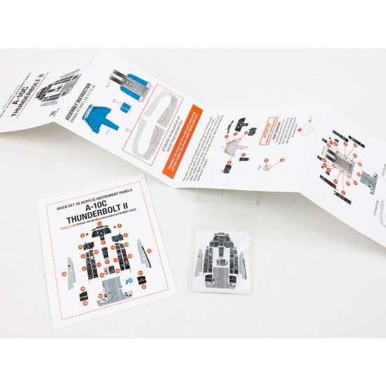 1/48 A-10C Thunderbolt II Instrument Panels for Hobby Boss kits