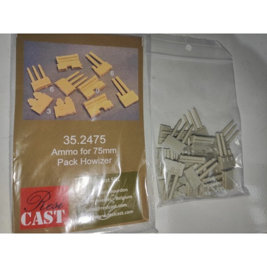 1/35 75mm Pack Howitzer M1 Ammo & Containers