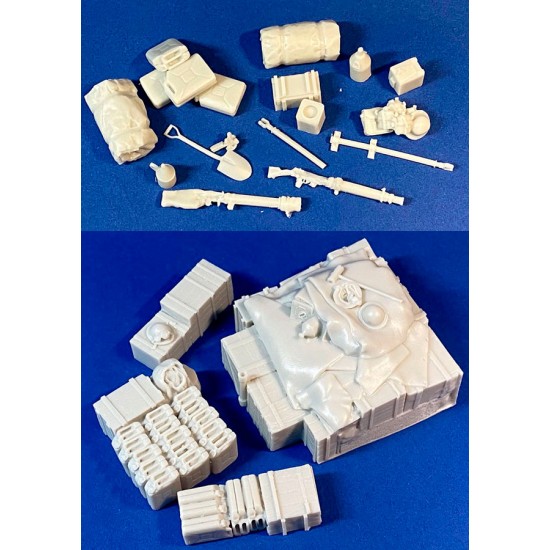 1/35 F30 LRDG Vehicle Stowage set Vol.2 Jerrycans for Thunder Model