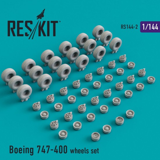 1/144 Boeing 747-400 ER/ERF Wheels set for Dragon, Hasegawa, Revell kits