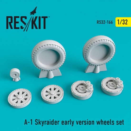 1/32 Douglas A-1 Skyraider Early Wheels set for Zoukei Mura/Trumpeter kits