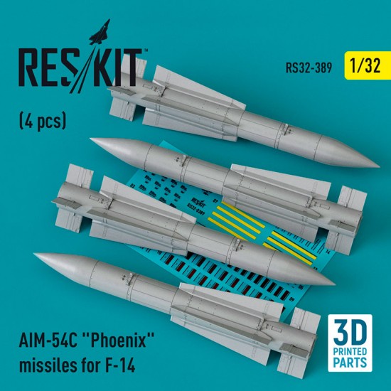 1/32 F-14 Tomcat AIM-54C Phoenix Missiles (4pcs)