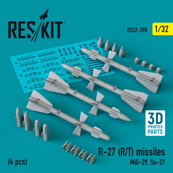 1/32 R-27 R/T Missiles (4pcs) for MIG-29/ Su-27