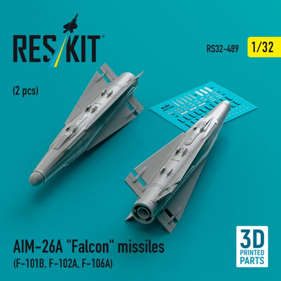 1/32 AIM-26A Falcon Missiles (2pcs) for F-101B, F-102A, F-106A